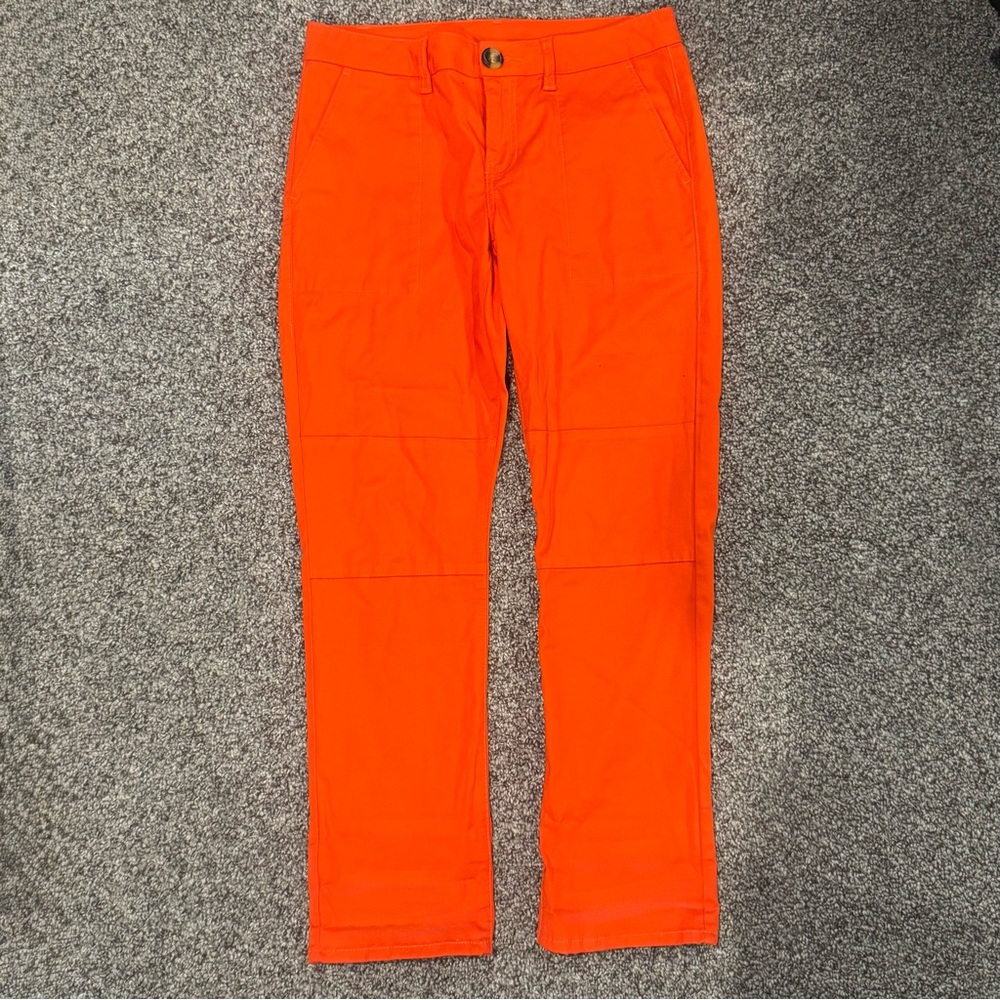 CAbi Vibrant Red/ Orange Ankle/ Utility Pant - Picture 3 of 7